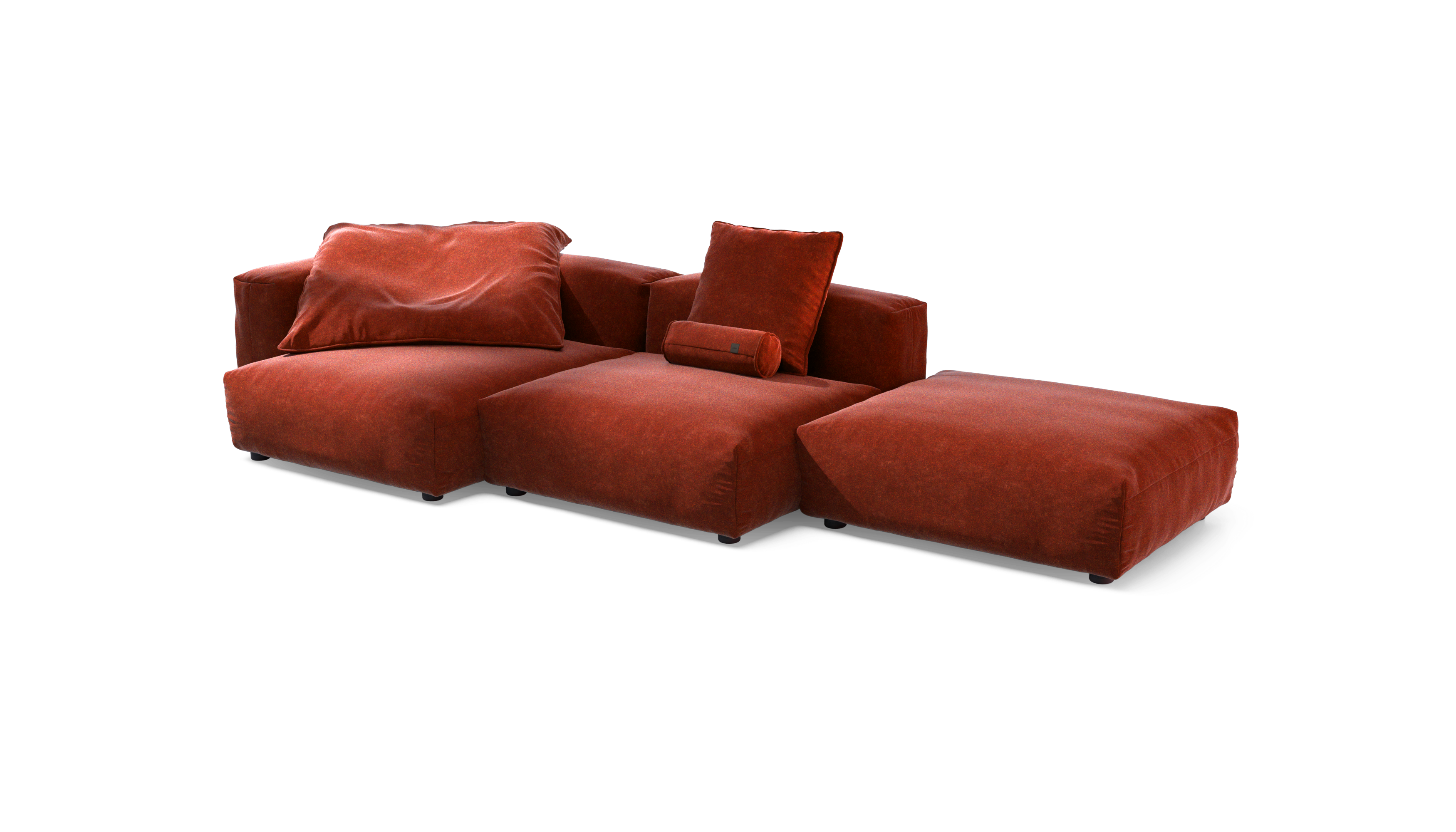 vetsak Sofa Set 04 divano modulare zafferano 315x136