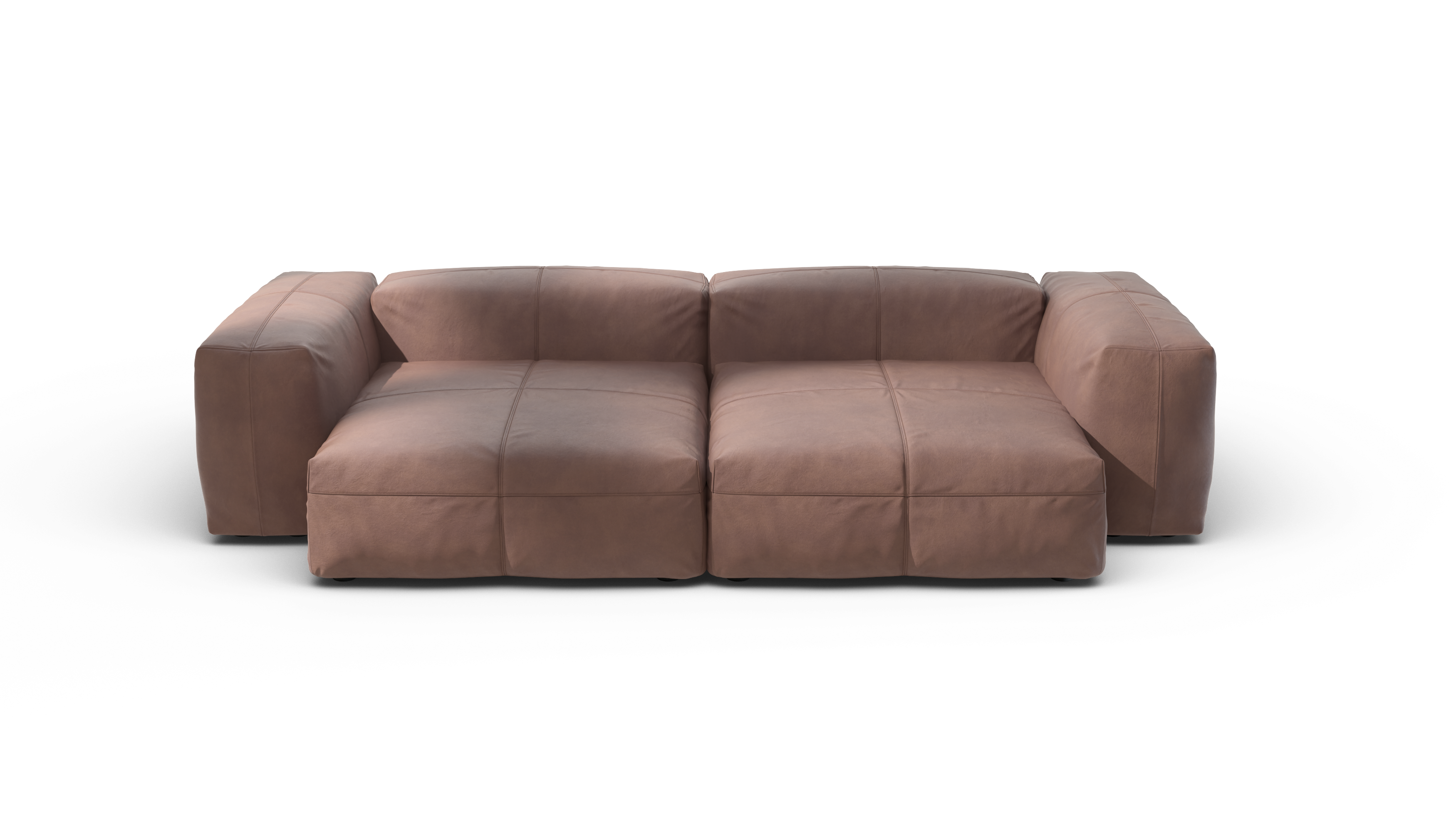 vetsak Sofa Set 02 XLarge divano modulare pelle Stone