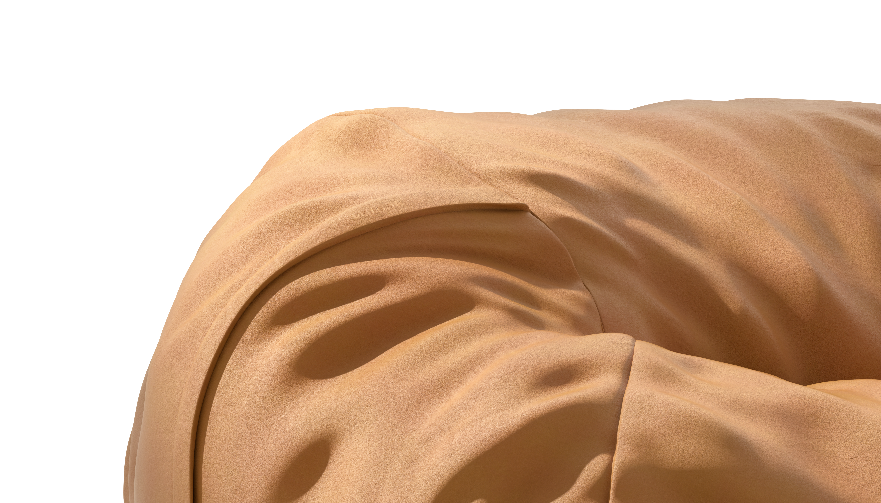 Vetsak Beanbag Medium pouf pelle marrone sfoderabile