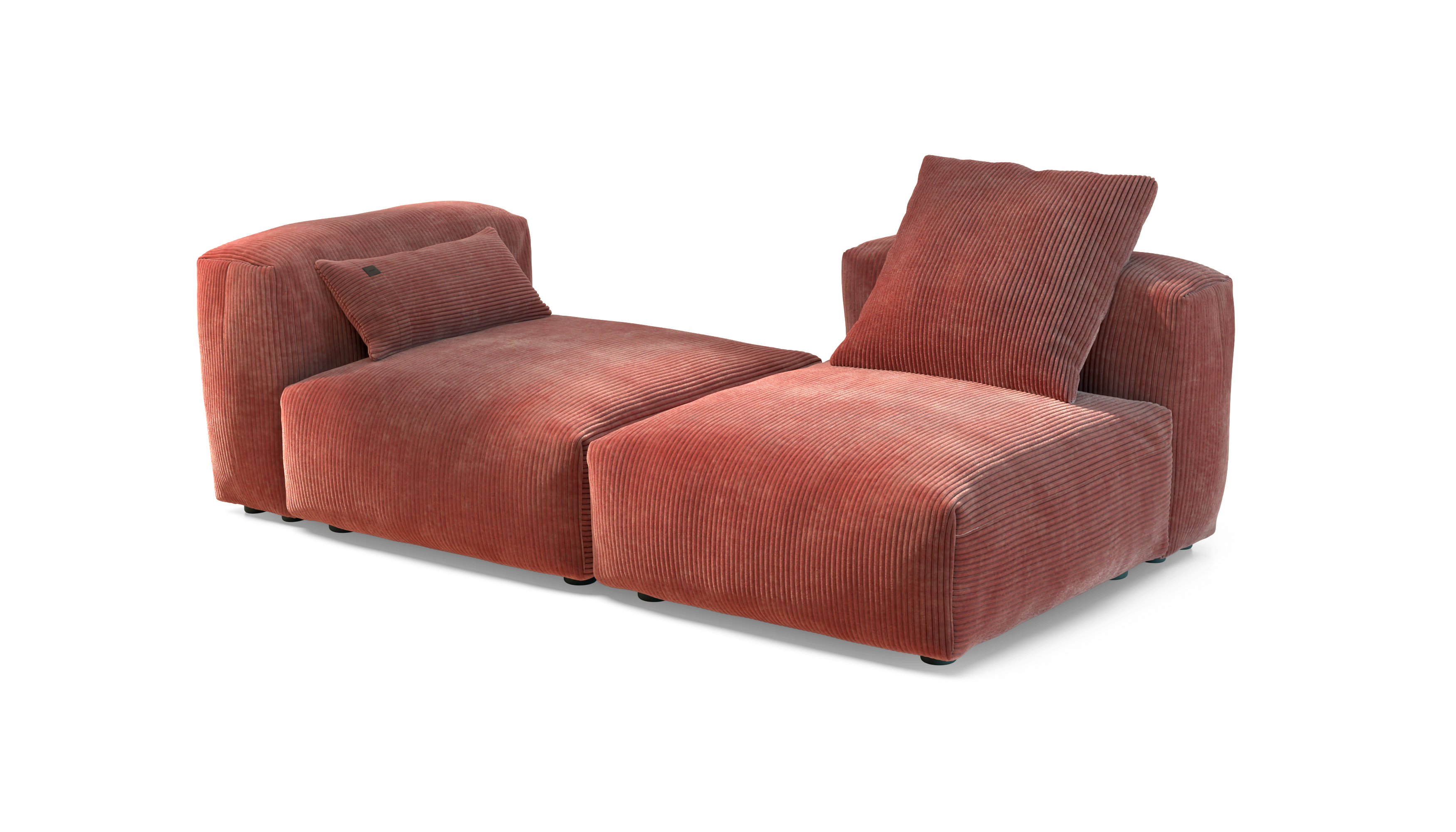 vetsak Sofa Set 01 Medium divano velluto brick