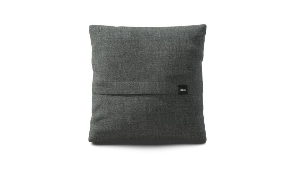 vetsak Big Pillow cuscino piqué grigio scuro