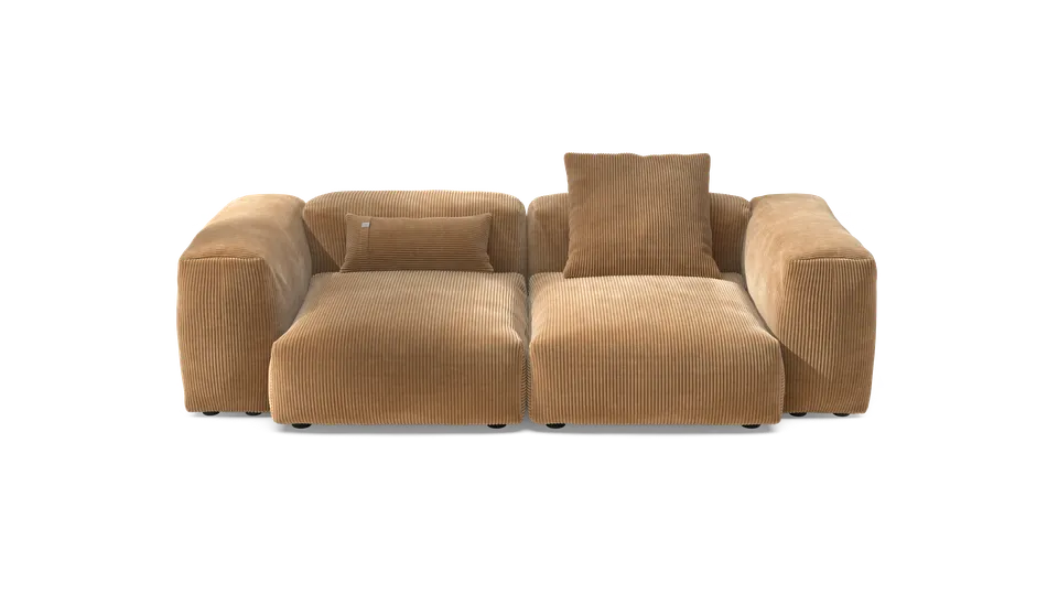 vetsak Sofa Set 02 Medium divano modulare velluto cammello