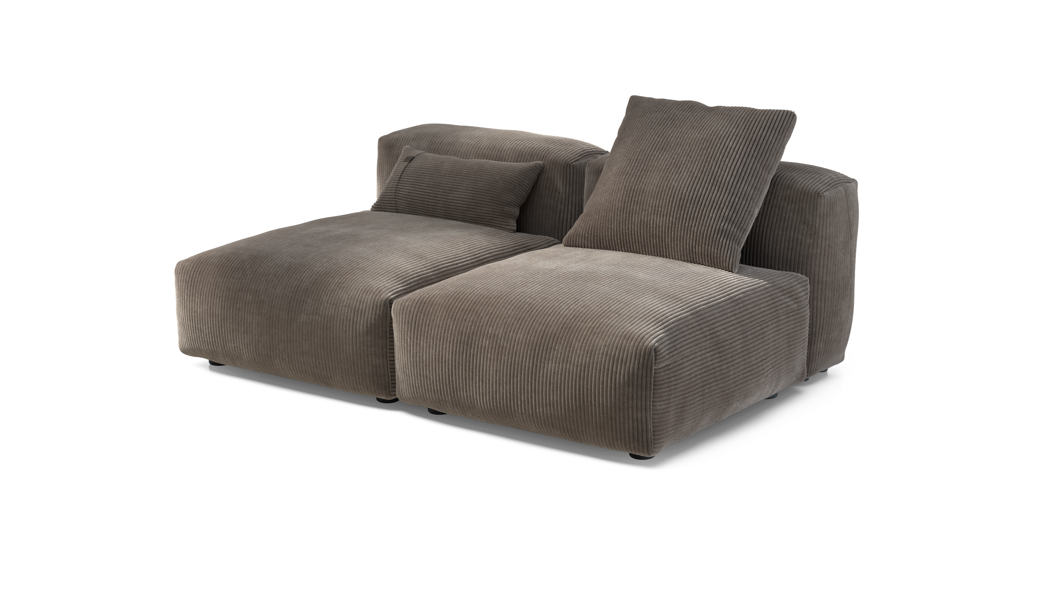 vetsak Sofa Set 01 Medium divano 2,5 posti mocha velluto