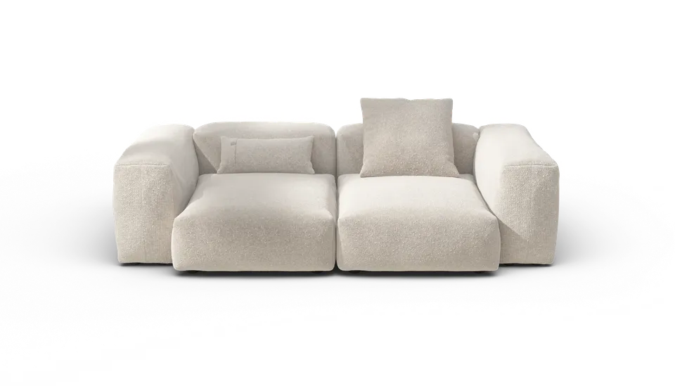 Vetsak Sofa Set 02 Medium divano crema tessuto nub