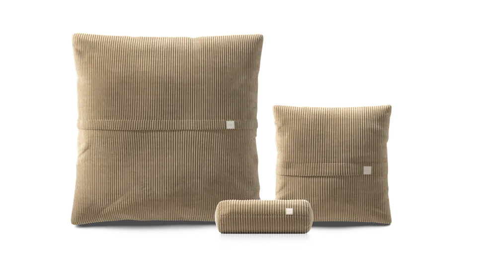 vetsak Pillow Set 2 set 2 cuscini sabbia velluto a coste