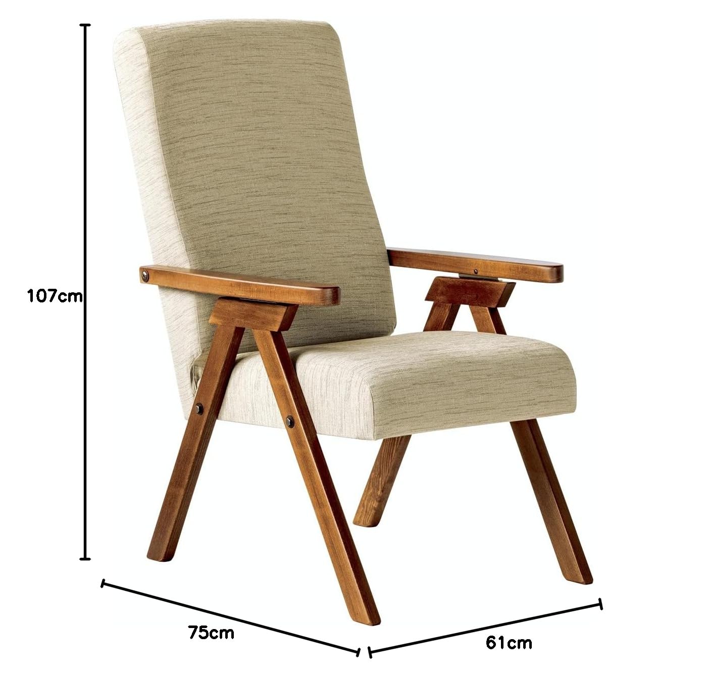 Essegi Fiammetta Poltrona Relax Beige Sfoderabile