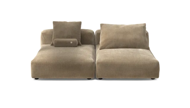 vetsak Sofa Set 01 XL divano sabbia in velluto a coste