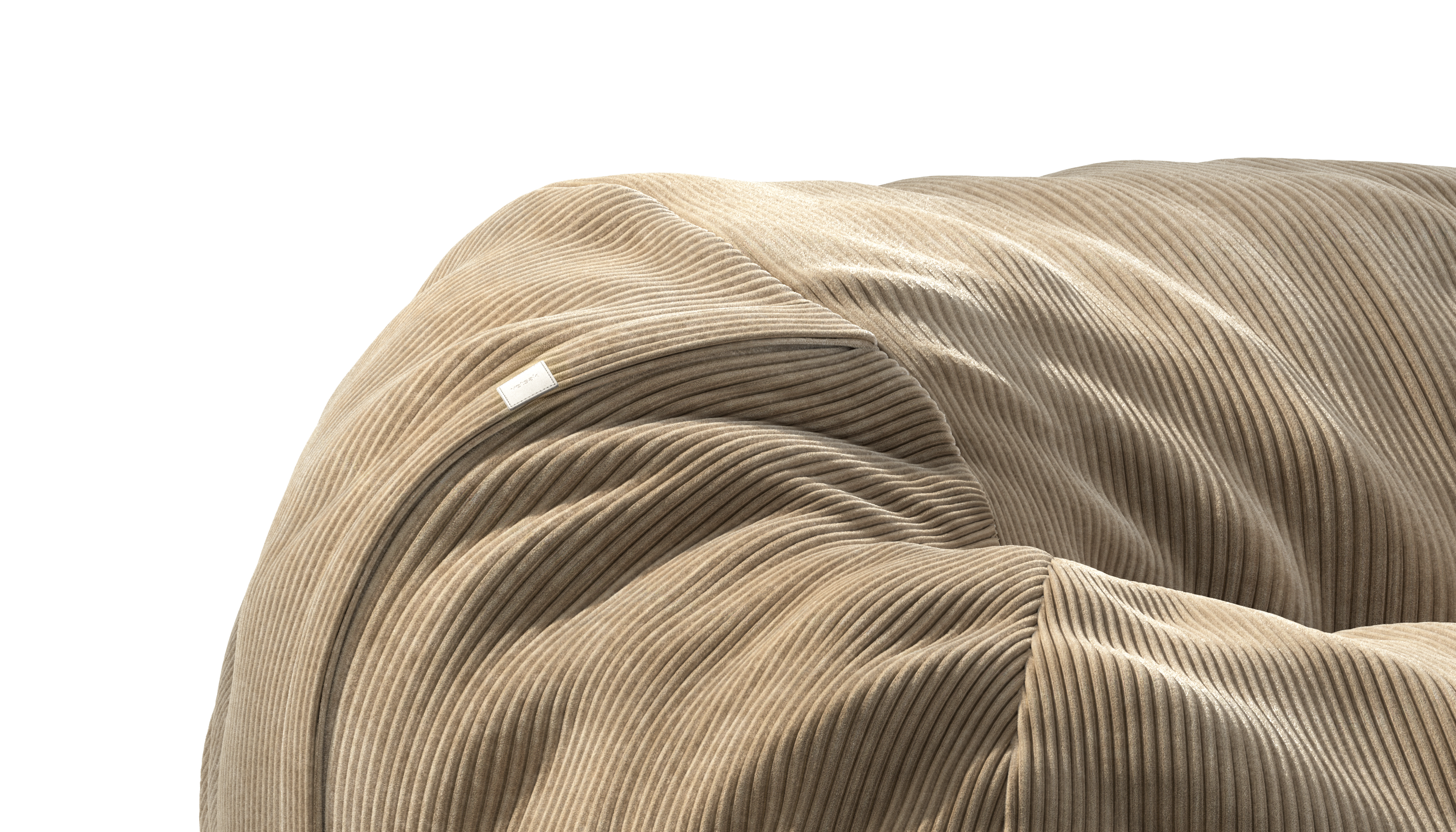 vetsak Beanbag Medium fodera pouf sabbia velluto