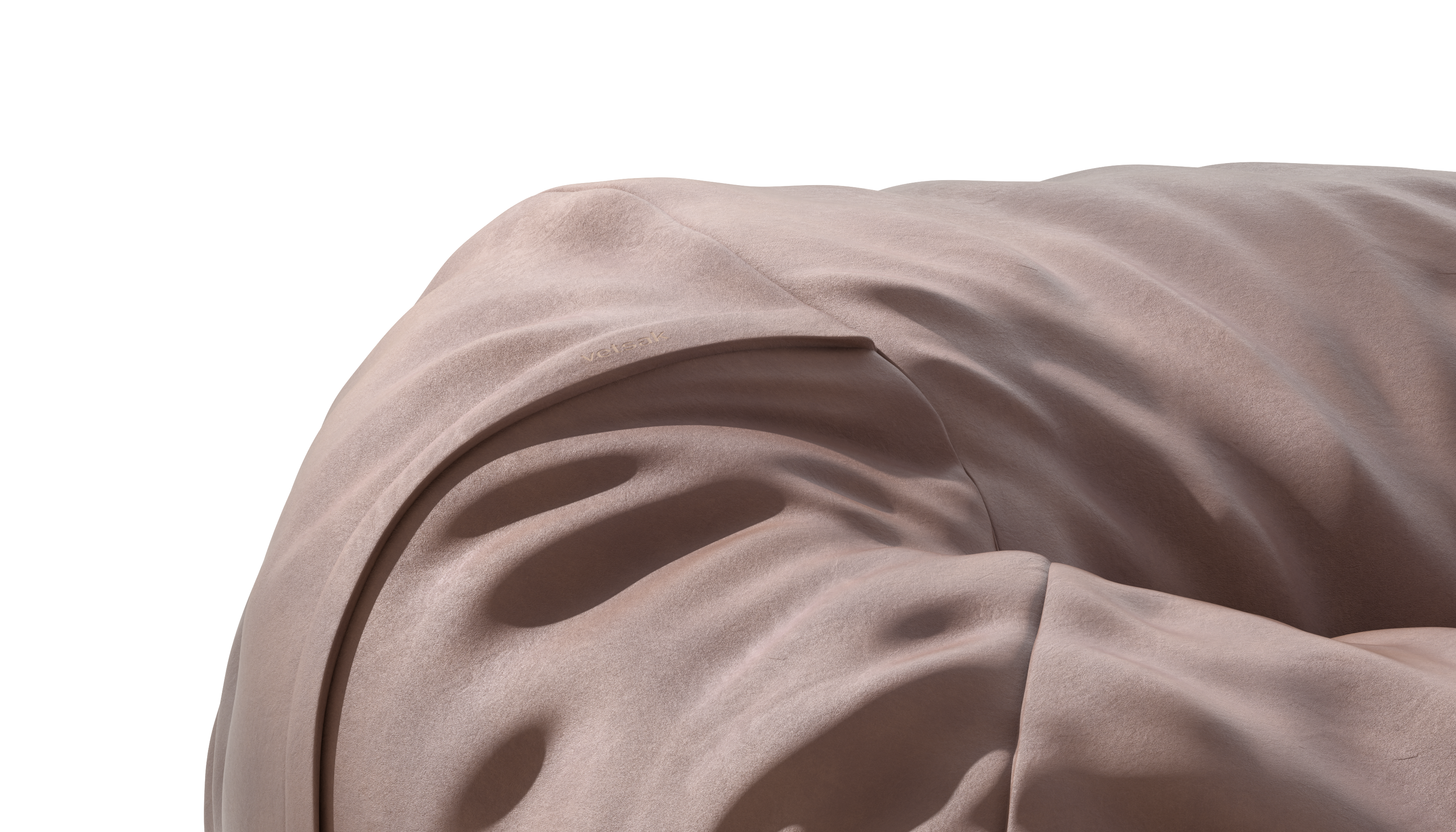 vetsak Cover Medium fodera pouf Stone pelle