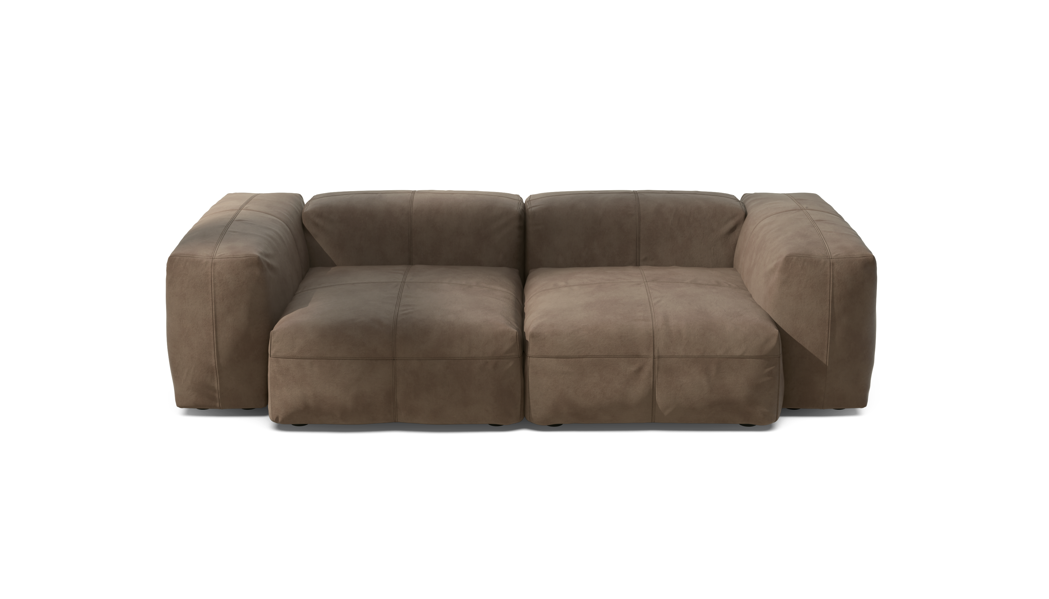 vetsak Sofa Set 02 Medium divano modulare pelle cacao