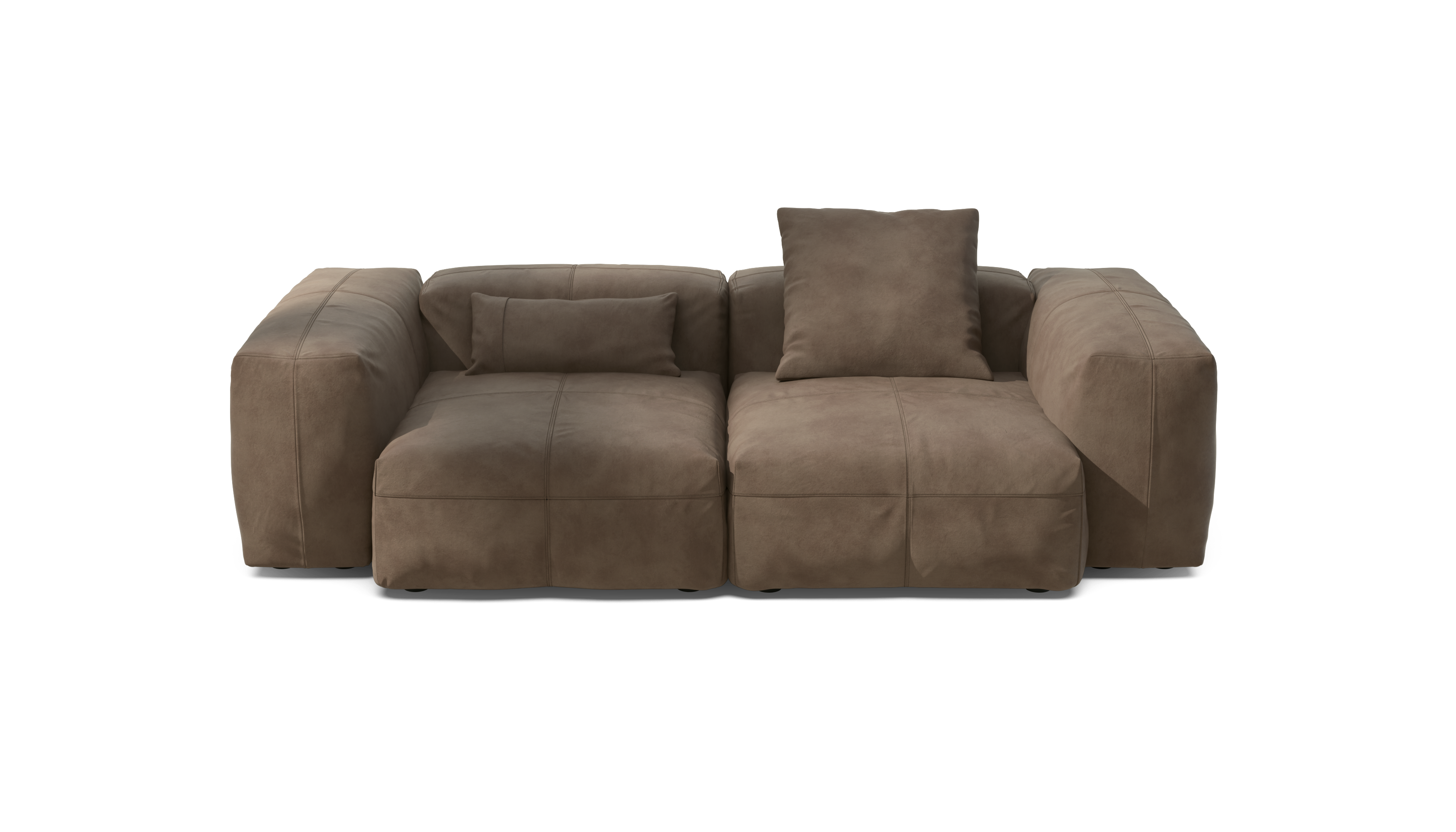 vetsak Sofa Set 02 Medium divano modulare pelle cacao