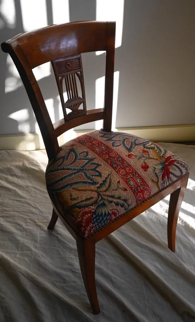 Ravasi Soleil sedia vintage stile 700 cotone fiori 49 cm