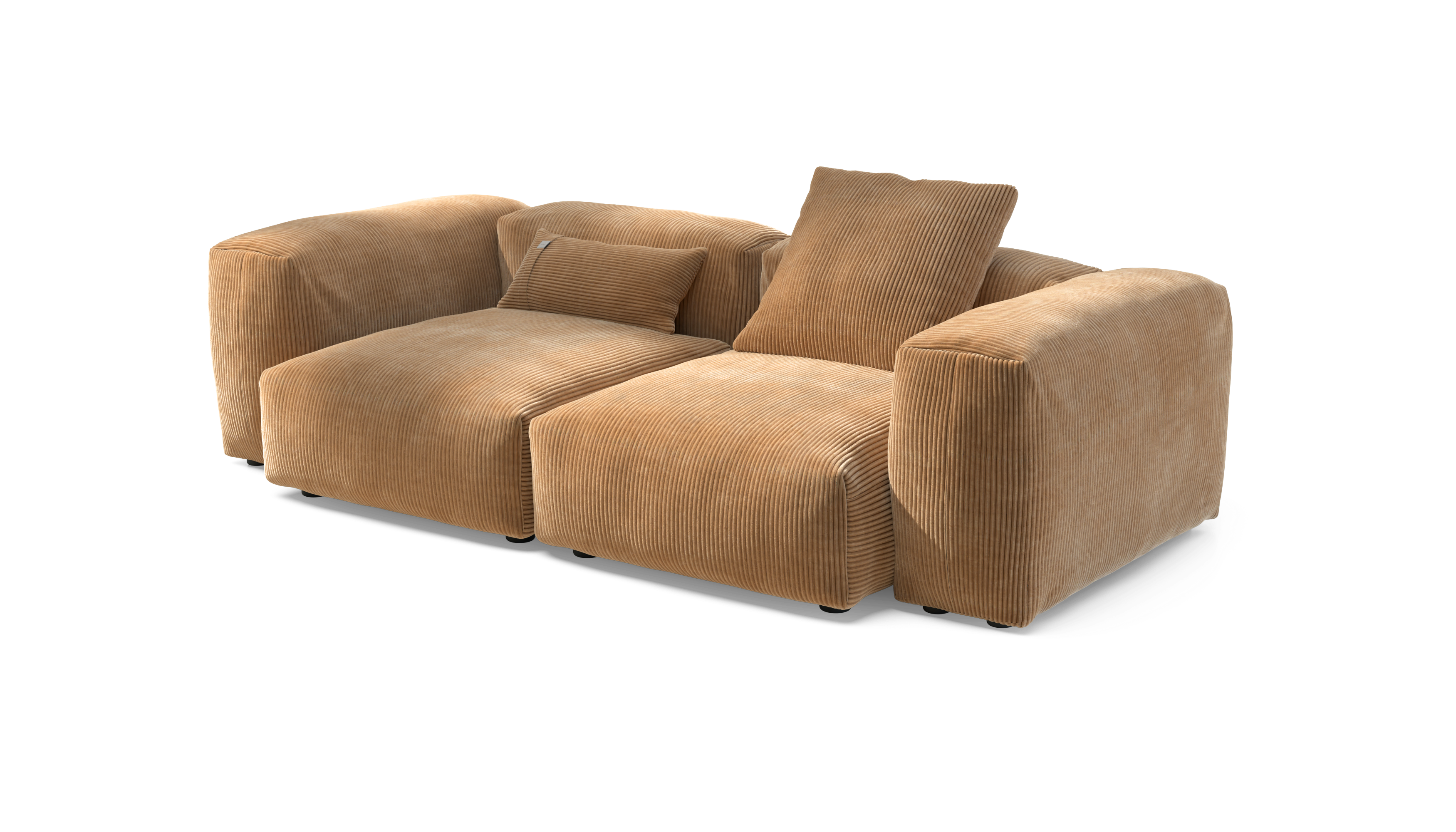 vetsak Sofa Set 02 Medium divano modulare velluto cammello