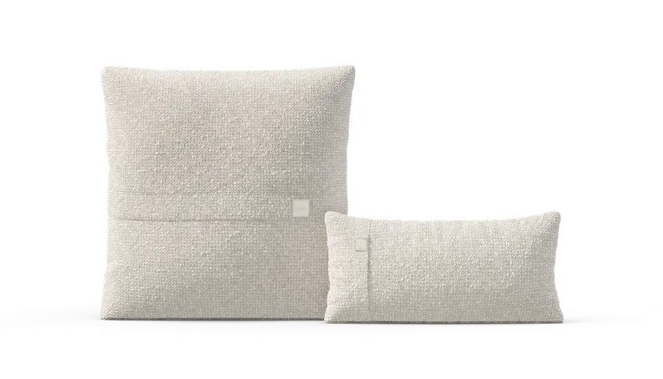vetsak Pillow Set 1 set cuscini crema in nub 2 pezzi
