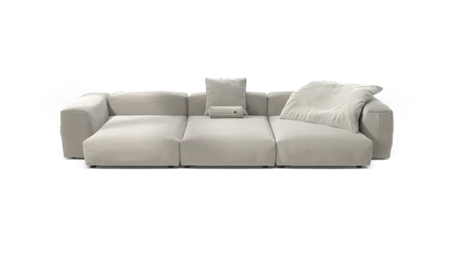 vetsak Set 05 divano modulare Suave clay 5 posti