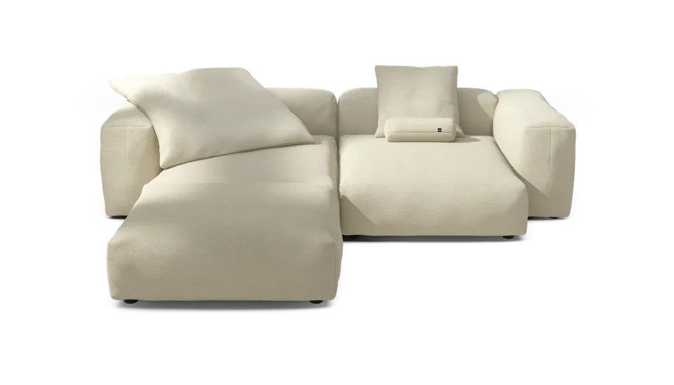 vetsak Sofa Set 03 divano angolare beige 272x220 cm seduta profonda