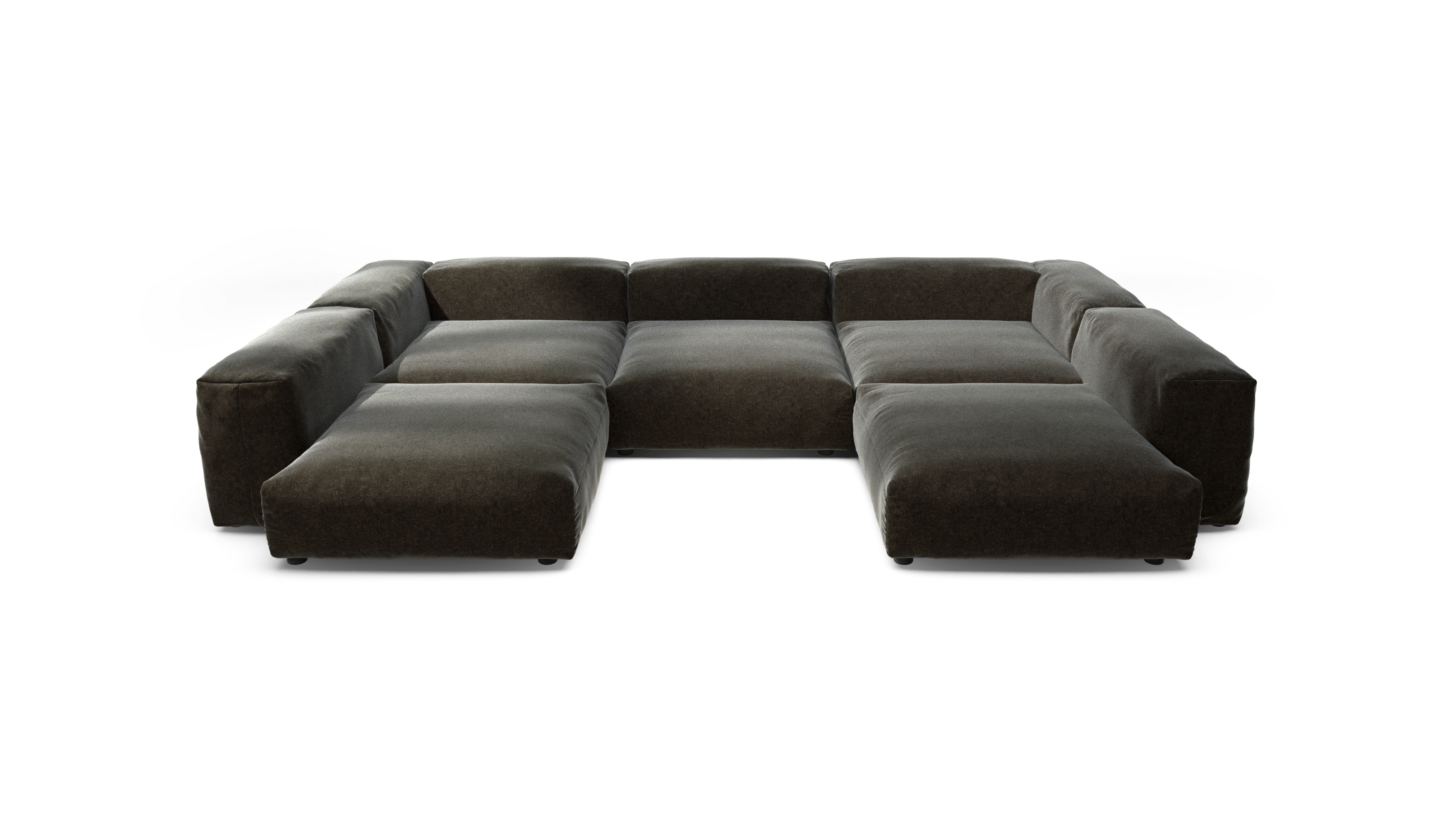 vetsak Sofa Set 06 divano suave antracite 6,5 posti