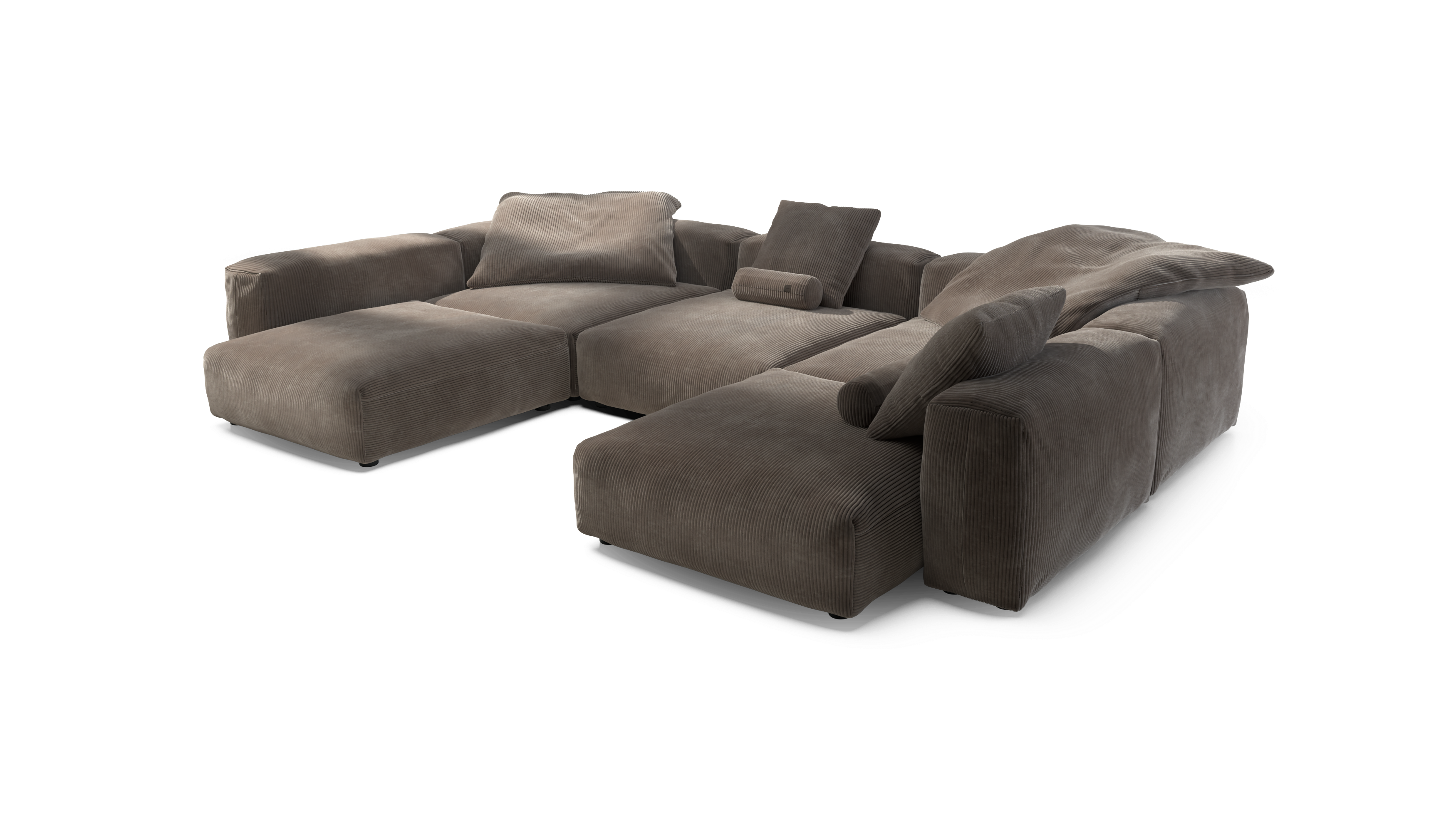 vetsak Sofa Set 06 divano angolare moka a U