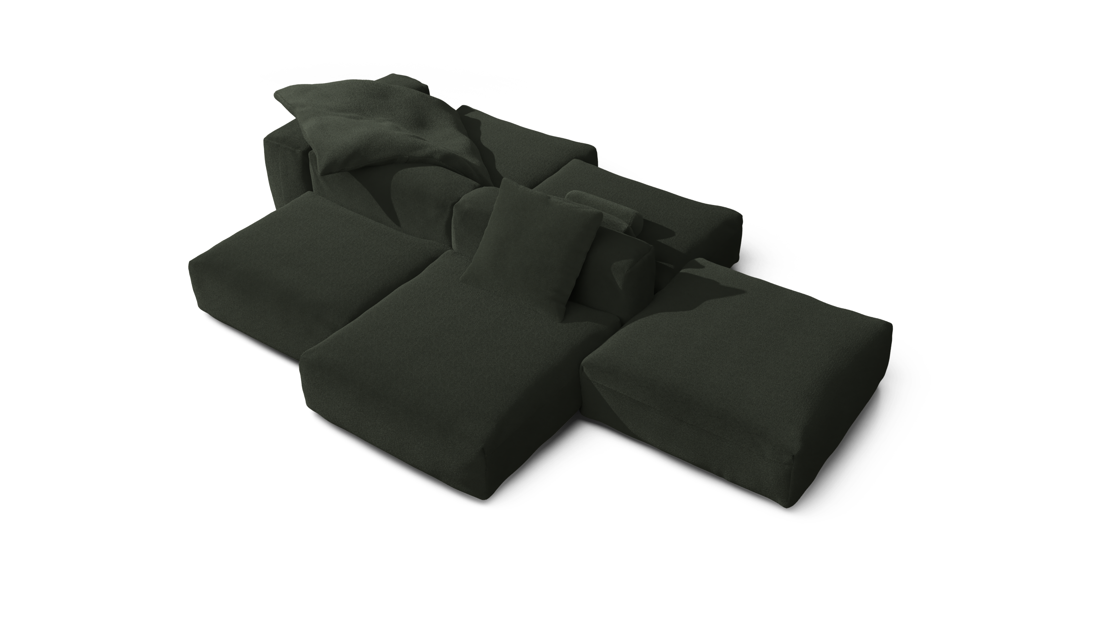 vetsak Set 09 The Island divano modulare Mousse 346x241 cm