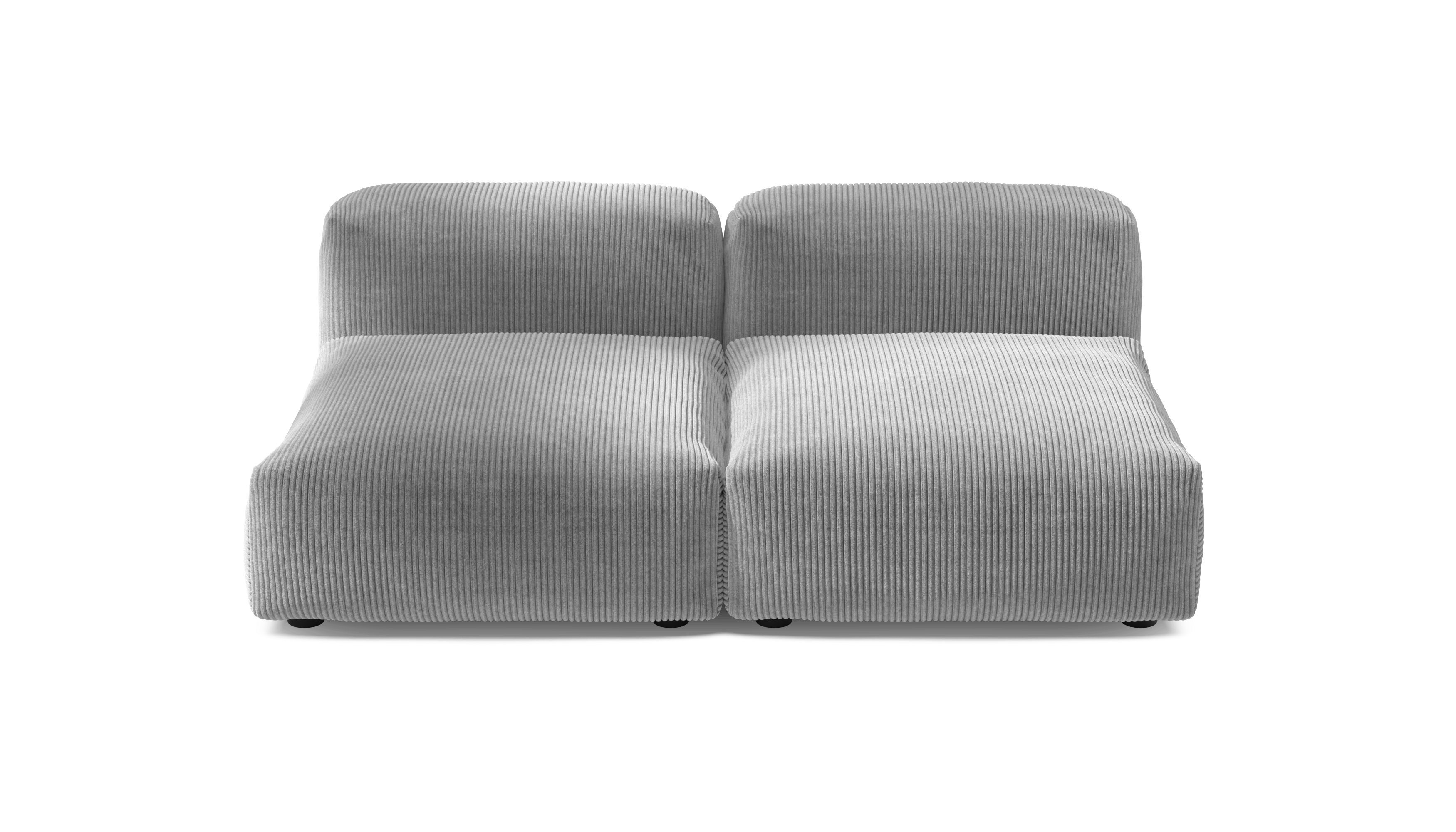 vetsak Sofa Set 01 Medium divano velluto grigio 2,5 posti