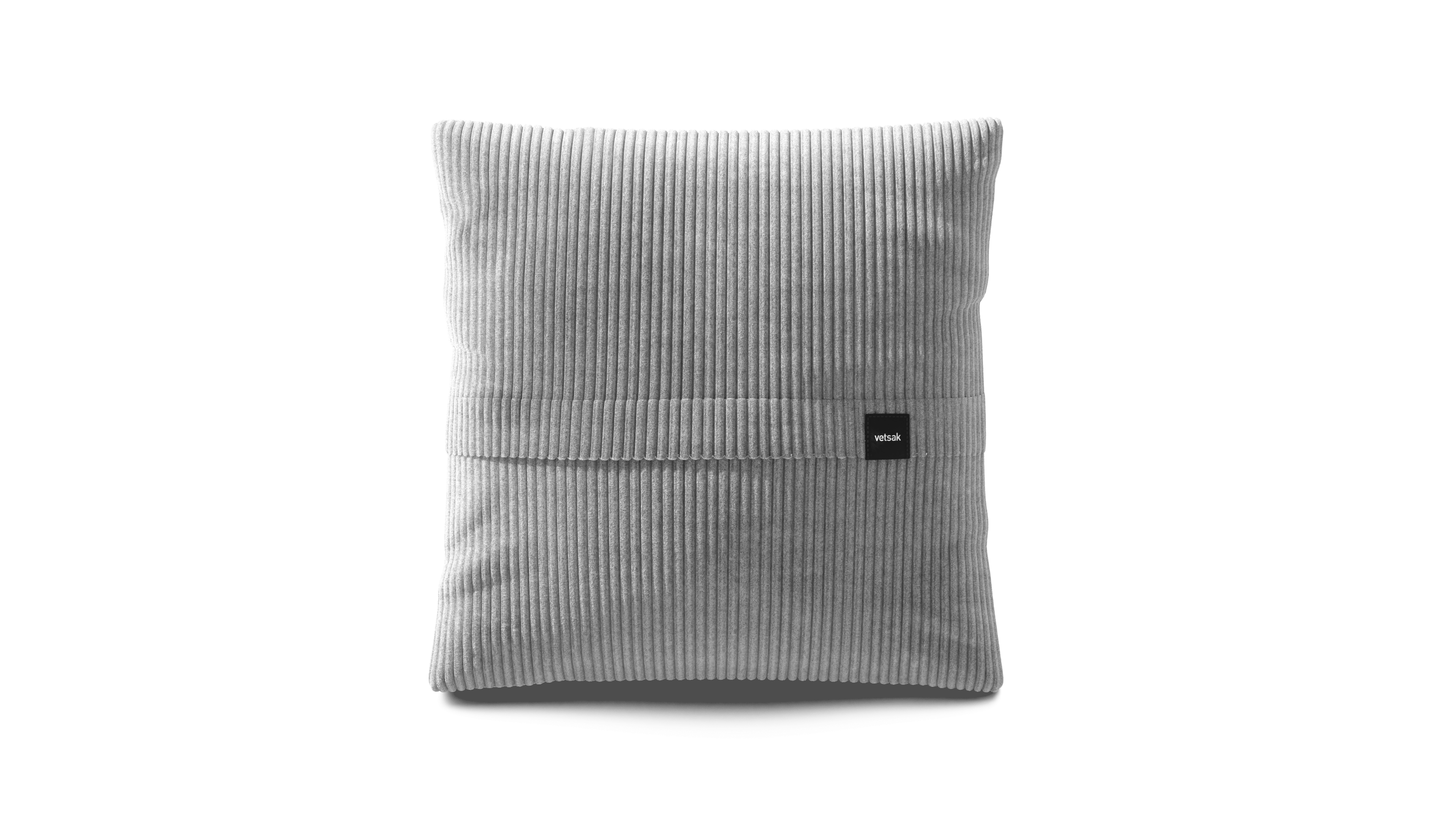 vetsak Big Pillow cuscino Light Grey cord velour