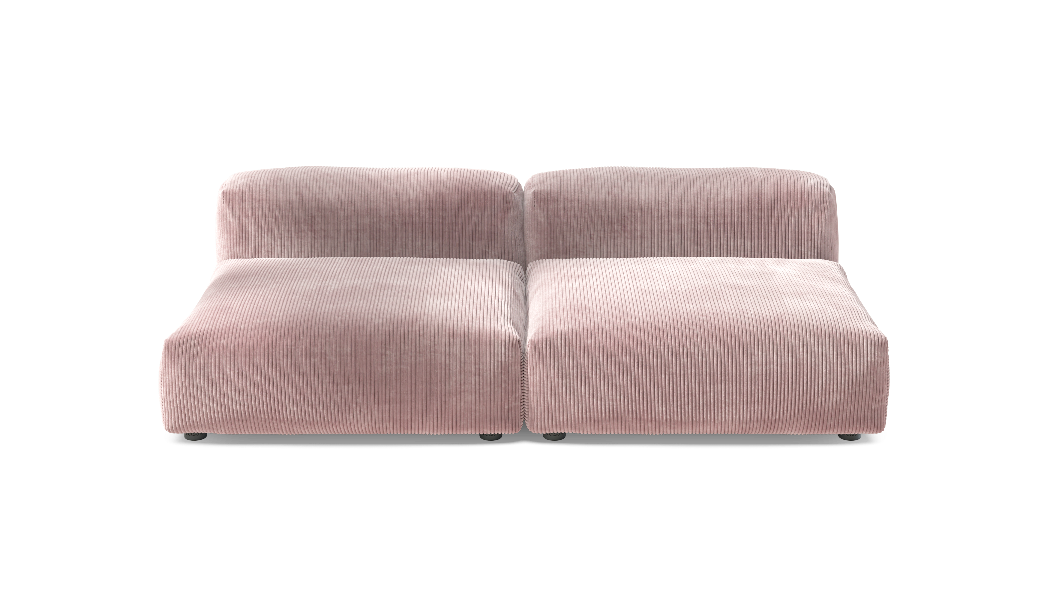 vetsak Set 01 Large Cord Velour divano rosa 4 posti
