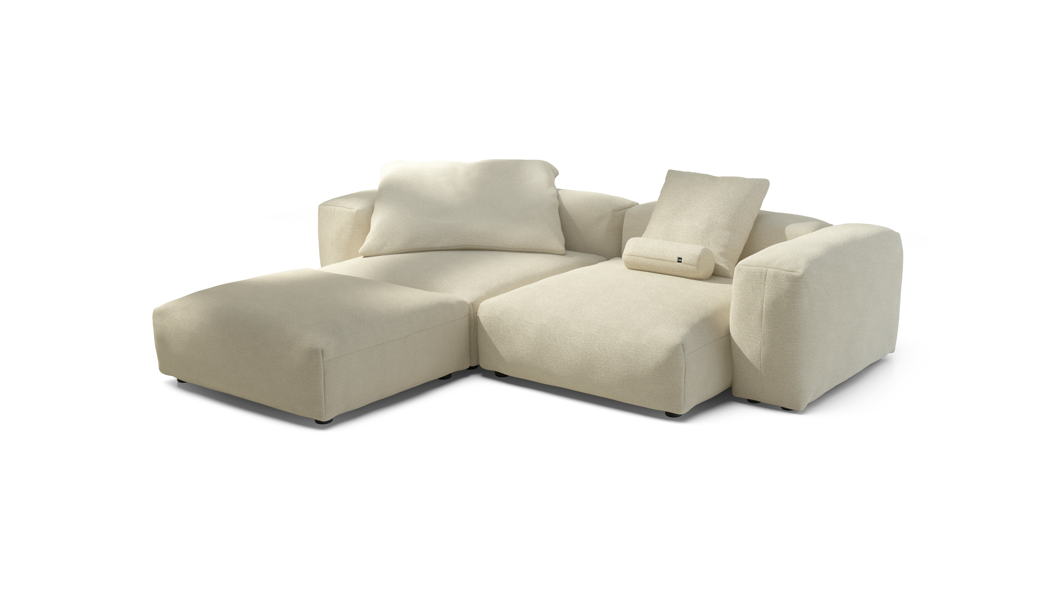 vetsak Sofa Set 03 divano angolare beige 272x220 cm seduta profonda
