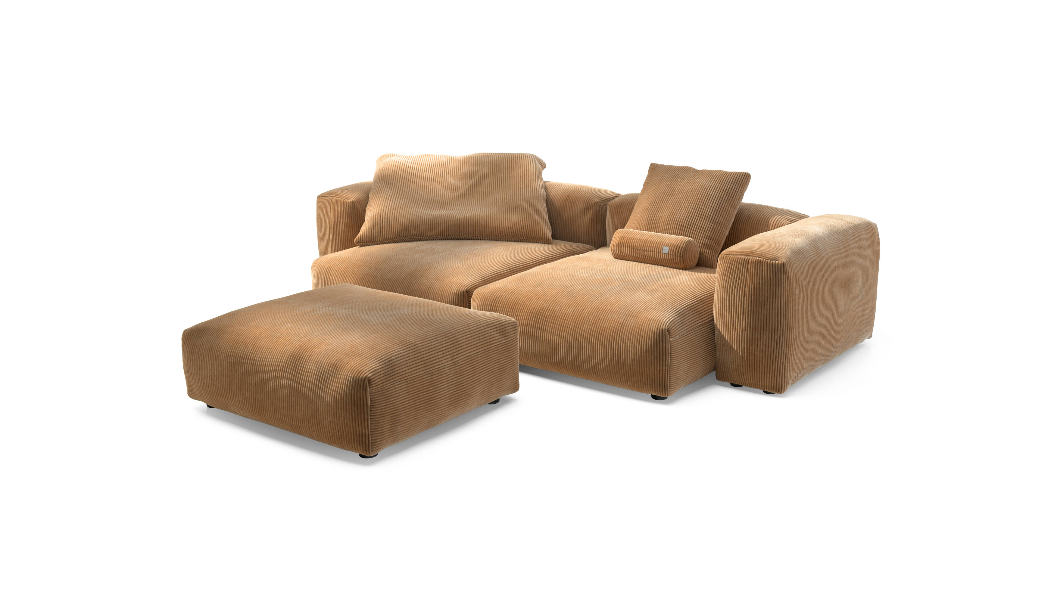 vetsak Sofa Set 03 divano cammello Cord Velour 272x220