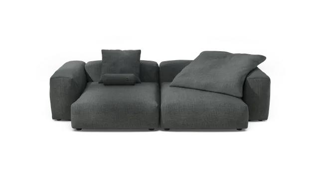 vetsak Sofa Set 02 XLarge divano modulare piqué grigio scuro 272cm