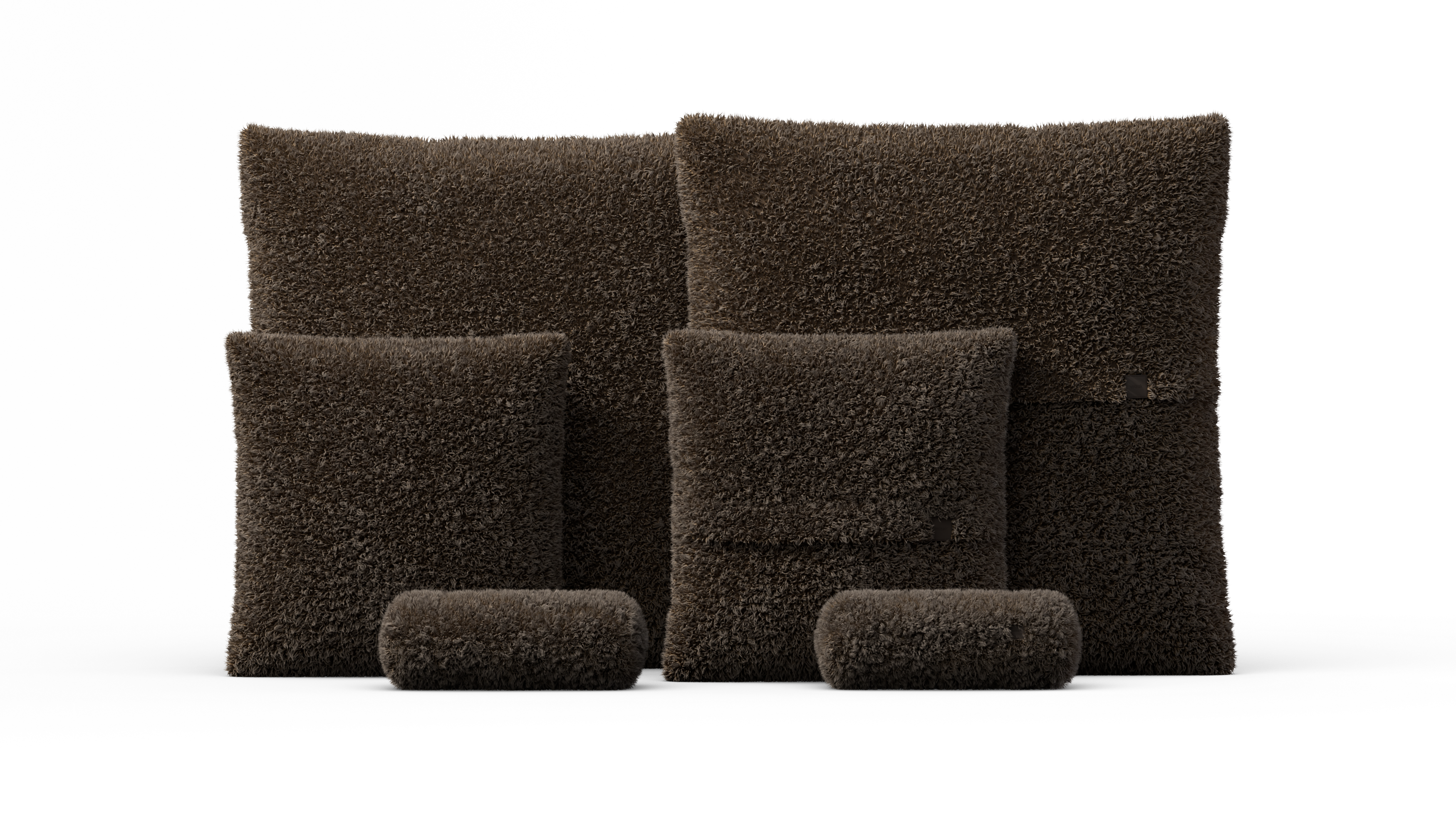 vetsak Pillow Set 3 set cuscini doodle cacao