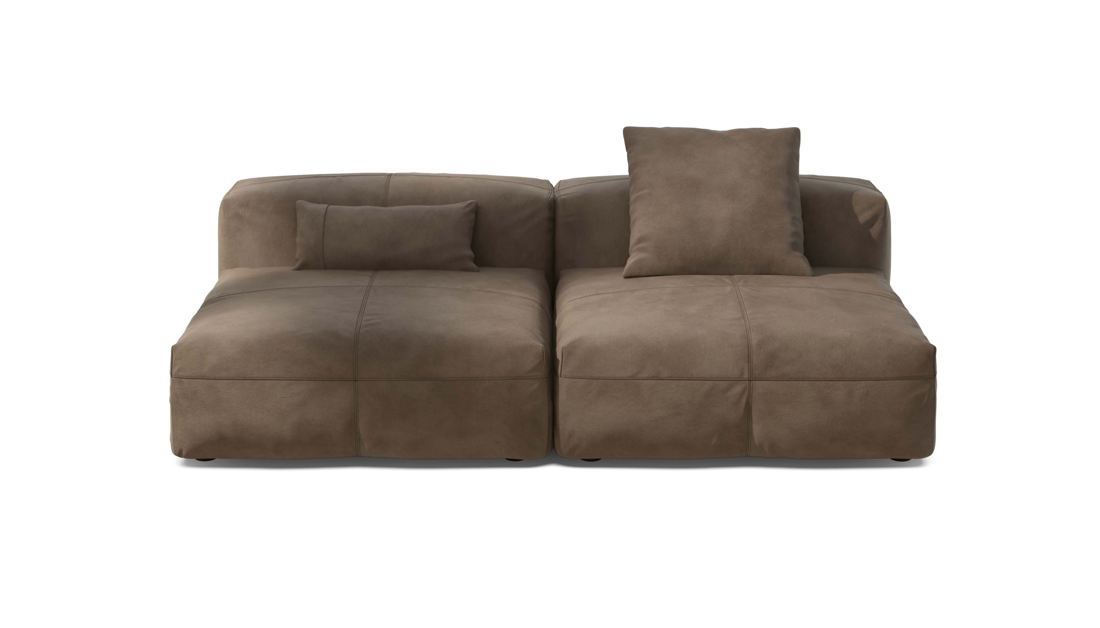 vetsak Sofa Set 01 Large divano pelle cacao 4 posti